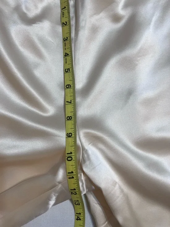 Lauren Ralph Lauren 100% Silk Ivory Satin Wide Leg Dress Pants Petite - Picture 15 of 15